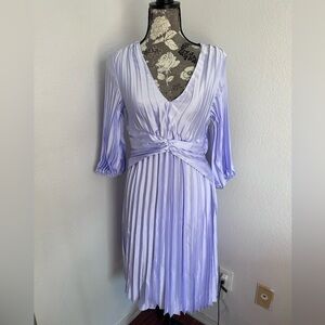 Proud Poppy Sorento Party Dress in Lilac pleated Midi dress - Size 4 NWT